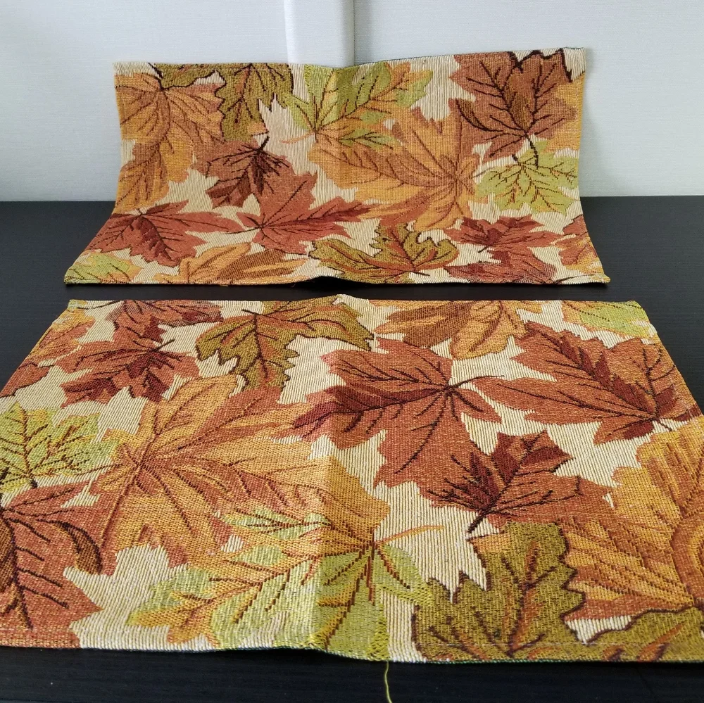 New Handcrafted Fall Leaves Tablemats, set of 2